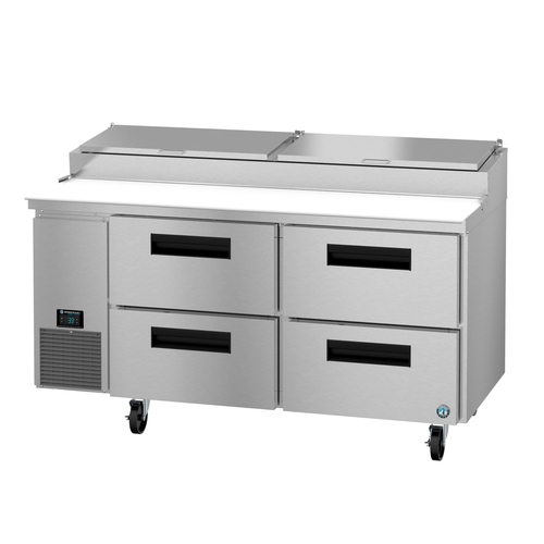 Hoshizaki PR67B-D4 67" Wide 9 Pan Four Drawer Pizza Prep Table