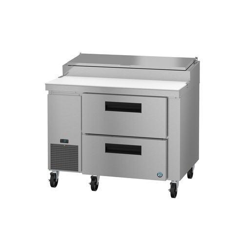 Hoshizaki PR46B-D2 46" Wide Six Pan Two Drawer Pizza Prep Table