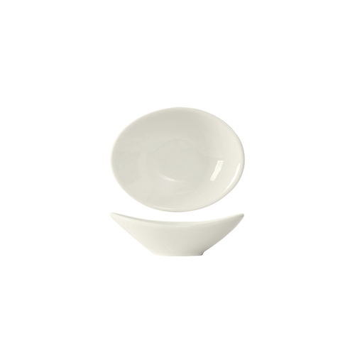 Tuxton China Inc AMU-411 1-1/2 oz. Pearl White Ceramic Capistrano Bowl - 2 Doz