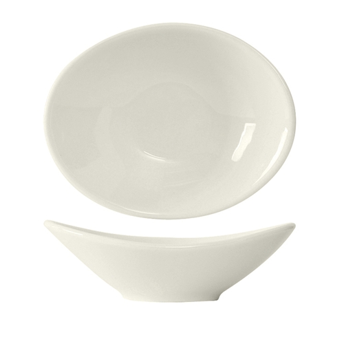 Tuxton China Inc AMU-412 3 oz. Pearl White Ceramic Capistrano Bowl - 2 Doz 
