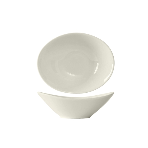 Tuxton China Inc AMU-413 8 oz. Pearl White Ceramic Capistrano Bowl - 2 Doz 