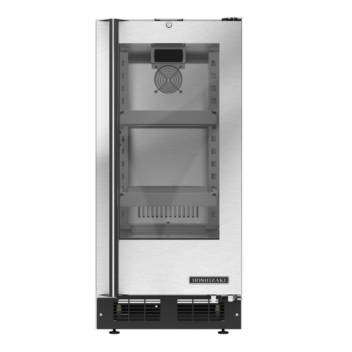 Hoshizaki HR15A-G 15" Wide Glass Door Undercounter Refrigerator