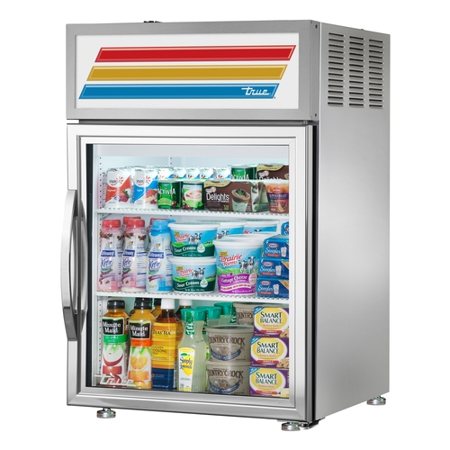 True GDM-05-S-HC~FGD01 24" Countertop White Powder Coated Refrigerated Merchandiser