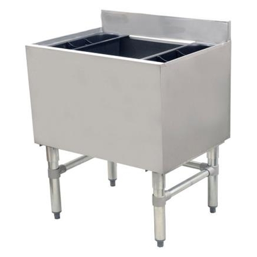 Falcon Food Service IBC-3621 36" X 21" Stainless Steel Underbar Ice Bin w/ 120lb Capacity