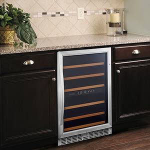 Eurodib USF54D Undercounter Dual Temperature Zone Urban Wine Cabinet