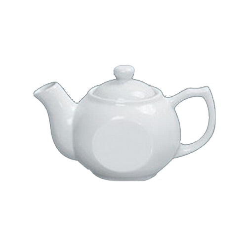 Yanco China TP-1 Accessories White Porcelain 15 oz. Teapot w/ Raised Lid