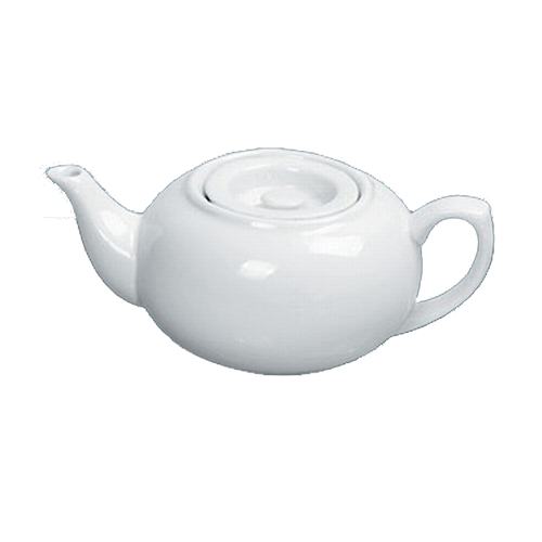 Yanco China TP-2 Accessories White Porcelain 24 oz. Teapot w/ Raised Lid