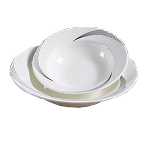 Yanco China UR-504 Urban Line Bone White Porcelain 3.5 oz. 4.75"dia. Fruit Bowl