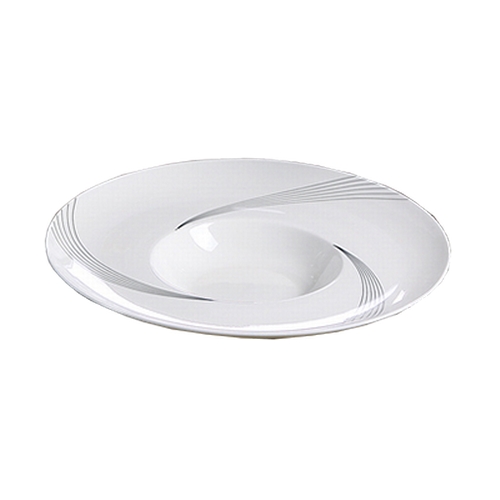Yanco China UR-612 Urban Line Bone White Porcelain 12" dia. Dessert Plate-1 Doz