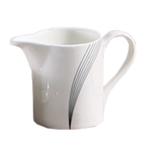 Yanco China UR-PC Urban Line Bone White Porcelain 6.5 oz. Creamer - 3 Doz