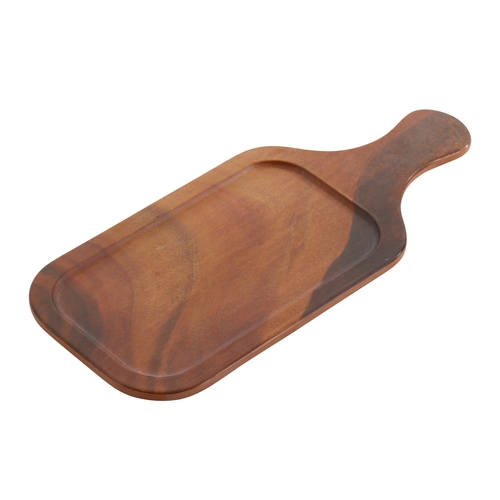 Yanco China WD-1216 Wood Design Melamine 15.75" x 7"Serving Tray w/ Handle-2 Doz