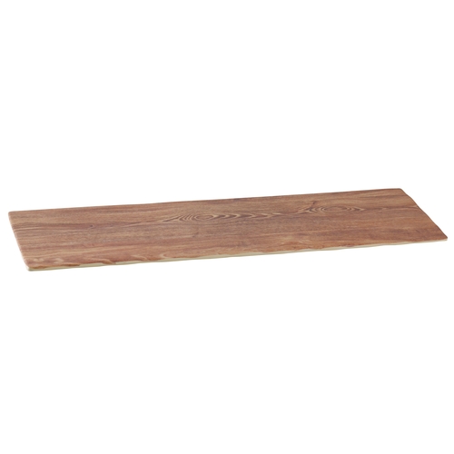 Yanco China WD-222 Wood Design Melamine 21" x 6.5" Serving Tray - 6 Each