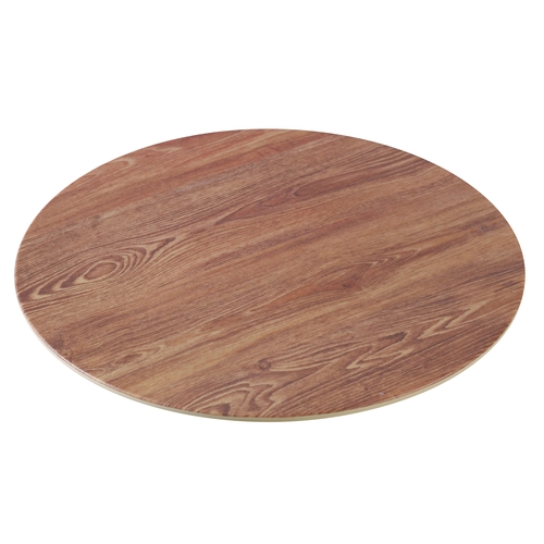 Yanco China WD-312 Wood Design Melamine 12" dia. Serving Tray - 1 Dozen
