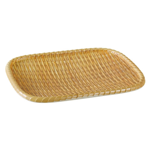 Yanco China WD-408 Bamboo Design Melamine 8.5" x 6.5" Serving Tray - 3 Doz