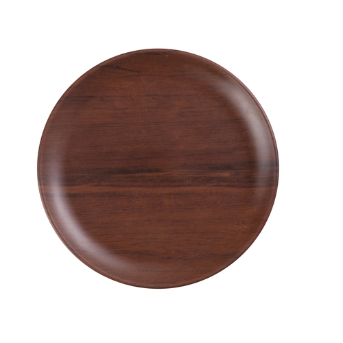 Yanco China WL-111 Woodland Wood Grain Melamine 11" dia. Coupe Plate - 1 Doz