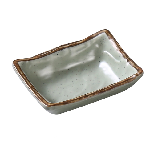Yanco China YO-9111 Yoto Matte Green Melamine 3 oz. Sauce Dish - 4 Doz