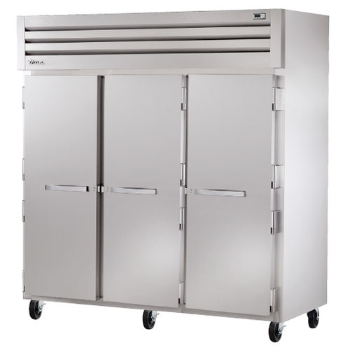 True STG3F-3S-HC Spec Series 77.5" Three Solid Door Reach-In Freezer