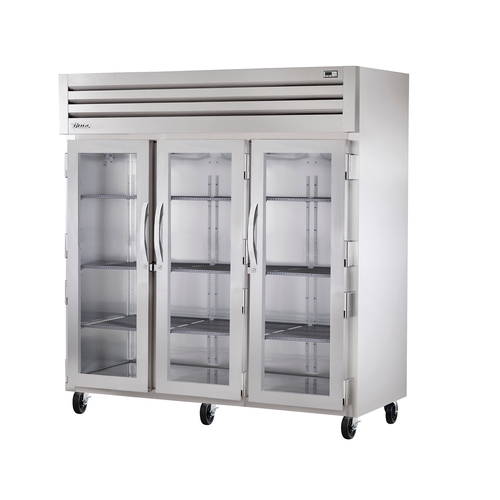 True STG3R-3G-HC Spec Series 77.5" Three Glass Door Reach-In Freezer