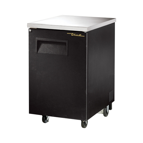 True TBB-1-HC 24" One-Door Black Powder Coated Back Bar Cooler