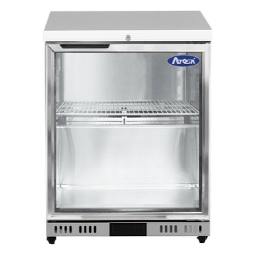 Atosa AUF27GR-GD 27.5" Stainless Steel Glass Door Undercounter Refrigerator