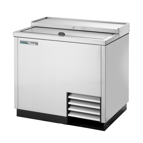 True TD-36-12-S-HC 36.75" Flat Top Bottle Cooler w/ Stainless Steel Exterior