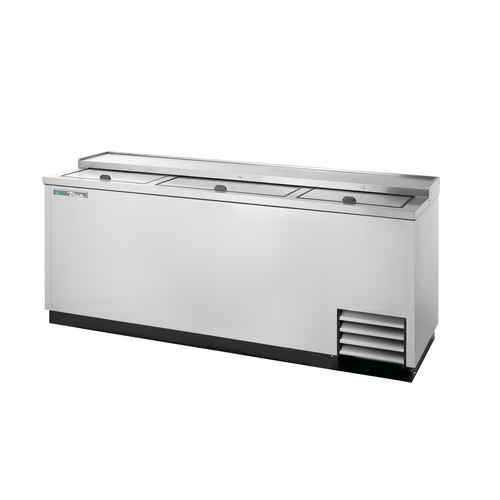 True TD-80-30-S-HC 80" Flat Top Bottle Cooler w/ Stainless Steel Exterior