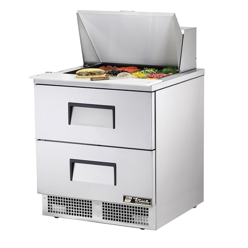 True TFP-32-12M-D-2 32" Stainless Steel 2 Drawer Sandwich/Salad One Section Unit