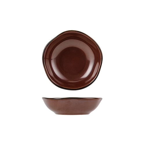 Tuxton China Inc GAR-060 Artisan 5-1/2 oz. Red Rock Ceramic Fruit Dish - 2 Doz 