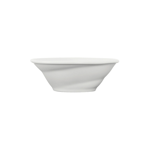 Tuxton China Inc GLP-400 LINX 8 oz. Porcelain White Mini Spiral Bowl - 1 Doz 