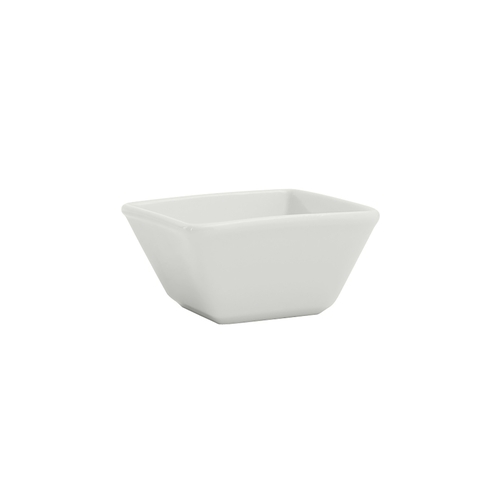 Tuxton China Inc GSP-040 Santorini 8 oz. Porcelain White Square Bowl - 2 Doz 
