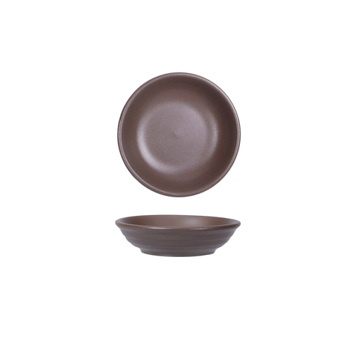 Tuxton China Inc VND-041 Zion 3-1/2 oz. Matte Brown Porcelain Fruit Dish