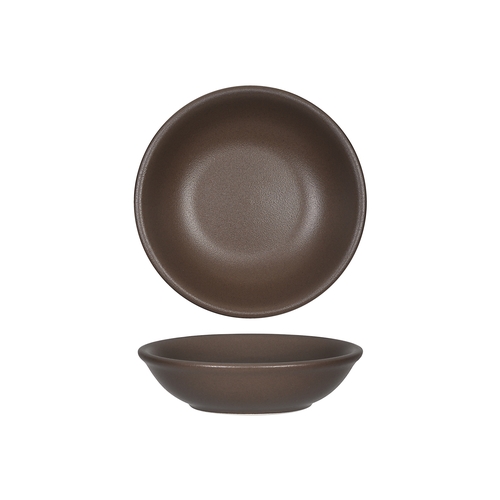 Tuxton China Inc VND-045G Zion 5-1/2 oz. Matte Brown Porcelain Fruit Dish