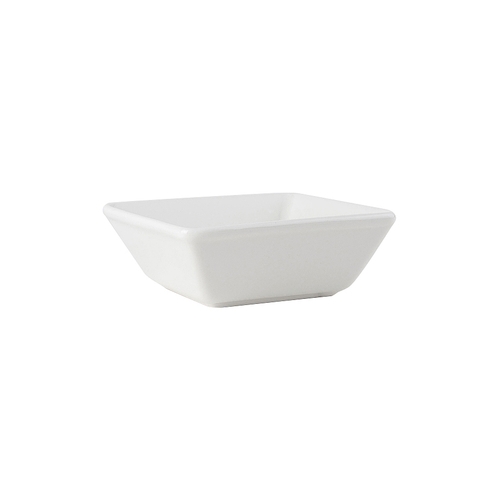 Tuxton China Inc ABU-530 Napa 12 oz. Ceramic Pearl White Square Bowl