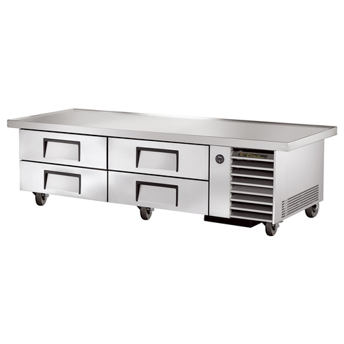 True TRCB-79-86-HC 86" Stainless Steel (4) Drawer Refrigerated Chef Base
