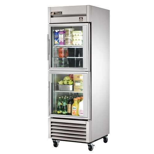 True TS-23G-2-HC~FGD01 23 cu ft Stainless Steel One-Section Reach-In Refrigerator