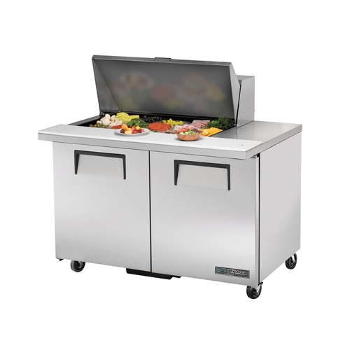 True TSSU-48-15M-B-HC 48" Refrigerated 15 Pan Mega Top Sandwich Prep Table