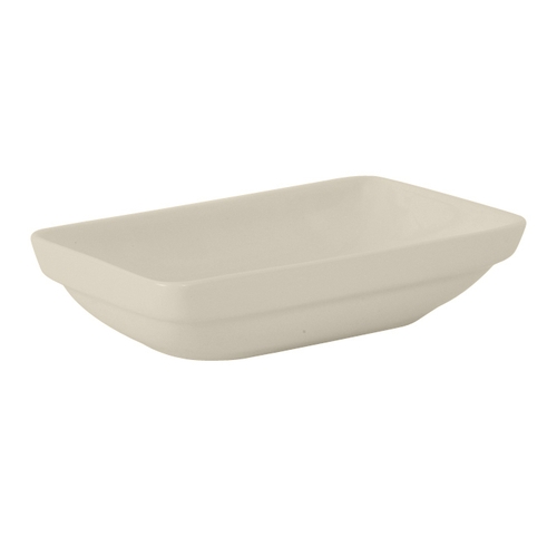 Tuxton China Inc BEB-110R 11 oz. Ceramic American White/Eggshell Rectangular Bowl