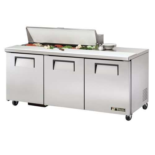 True TSSU-72-12-HC 72" Refrigerated 12 Pan Sandwich/Salad Unit w/ Cutting Board
