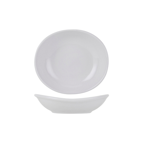 Tuxton China Inc BPB-105J Duratux 10-1/2 oz. Porcelain White Oval Bowl