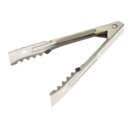 Mercer Culinary M21607 7" Stainless Steel Utility Tongs w/ Gripper End 