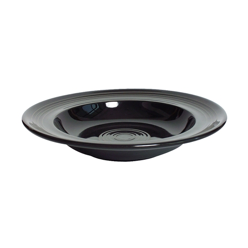 Tuxton China Inc CBD-090 Concentrix 12 oz. Ceramic Black Soup Bowl - 2 Doz