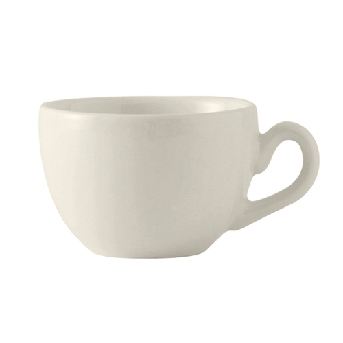 Tuxton China Inc AMU-085 Modena 3 oz. Ceramic Pearl White Demitasse Cup - 3 Doz
