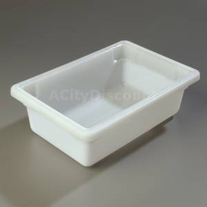 Carlisle 1063102 Food Storage Box 3.5 Gallon White 12" x 18" x 6" 6ea
