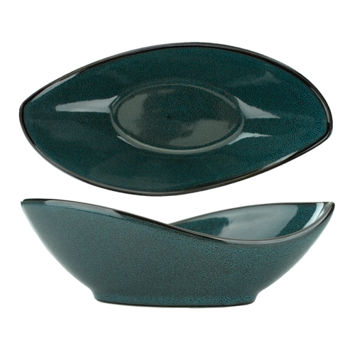 International Tableware, Inc LU-44-MI Luna 14 oz. Midnight Blue Stoneware Bowl - 1 Doz