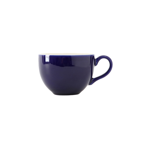 Tuxton China Inc B2F-1201 Europa 12 oz American Cobalt/Eggshell Cappuccino Cup - 3 Doz