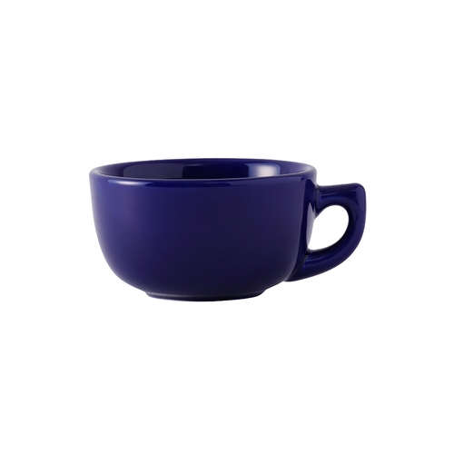 Tuxton China Inc BCF-1402 Duratux 14 oz. Cobalt Ceramic Cappuccino Cup - 2 Doz