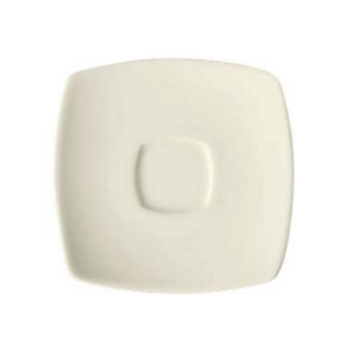 GET PA1101910124 Corona Asia Bright White Porcelain 5.1" Square Saucer- 2 Doz
