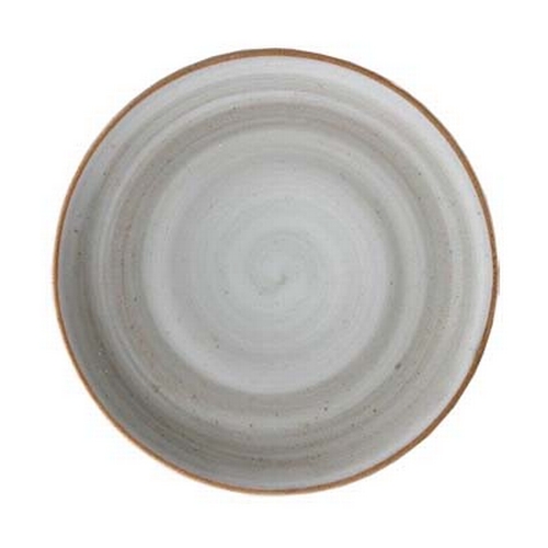 GET PA1607711724 Corona Artisan Grey Porcelain 7" dia. Coupe Plate - 2 Doz