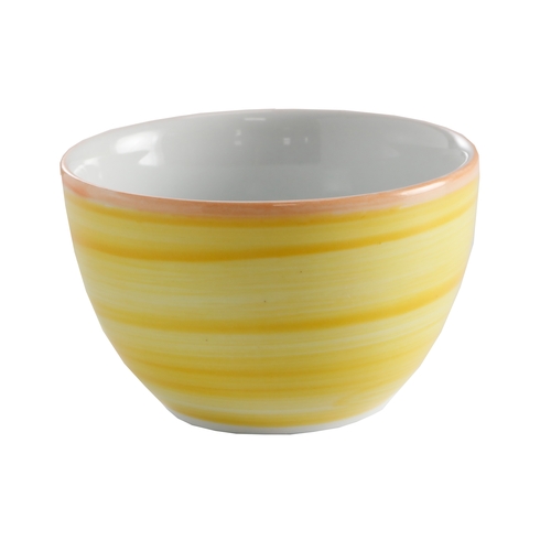GET PA1600904524 Corona Calypso Yellow Porcelain 8.8 oz. Bouillon Cup - 2 Doz