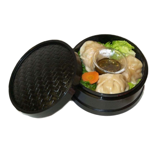 GET STM-85-BK Hidden Treasures Black Polypropylene 8.5" dia. Steamer Set